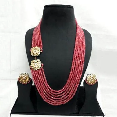Side Kundan Pendant Nekclace Set