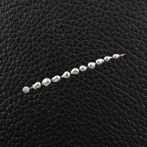 Silver Baroque Pearl Bracelet