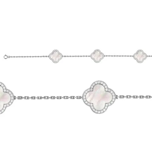 Silver Mother of Pearl Bracelet