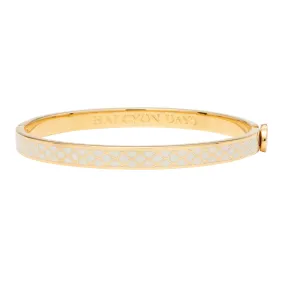 Skinny Salamander Cream & Gold Bangle