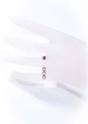 Sterling Champagne Diamond Ring