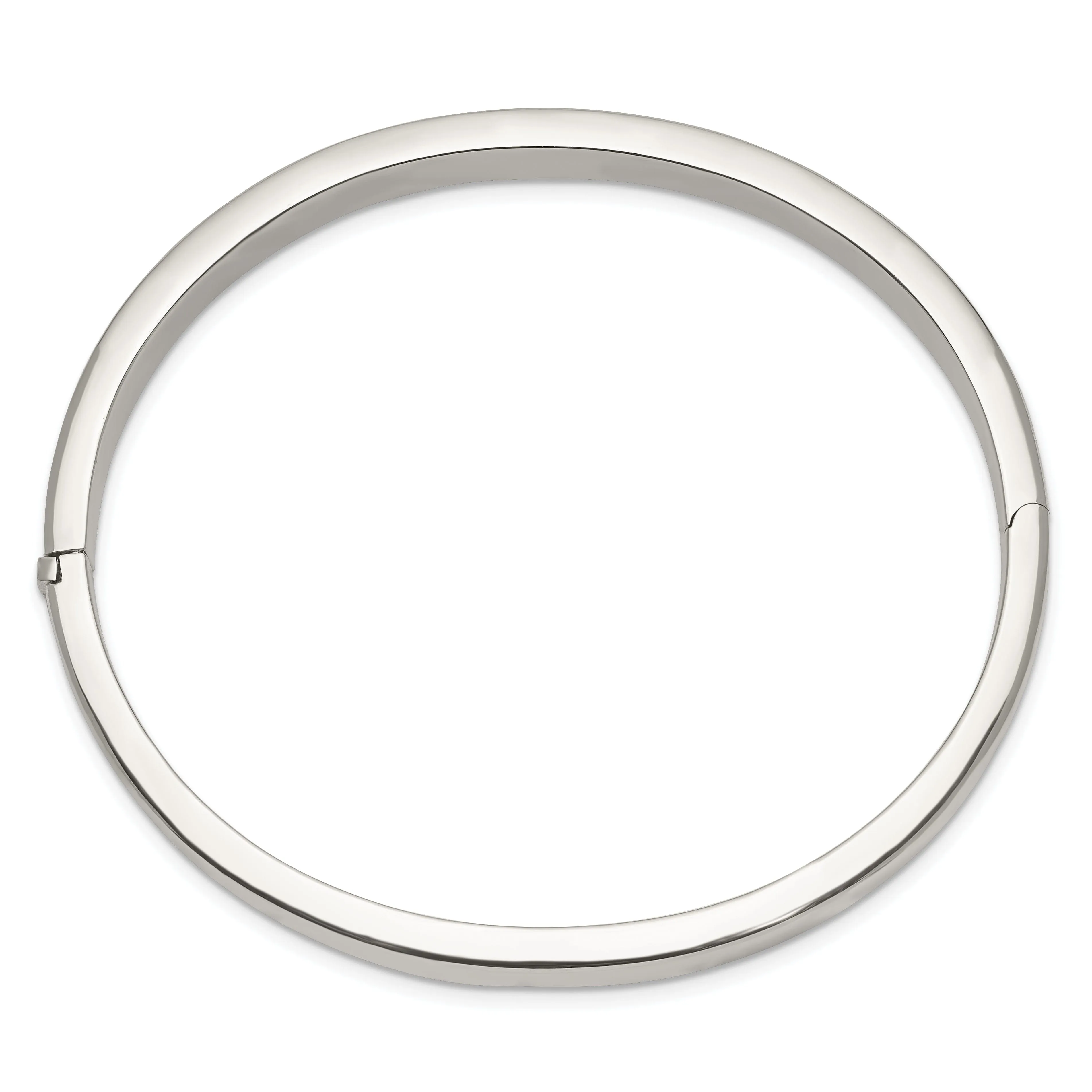Sterling Silver 9.50MM Fancy Hinged Bangle