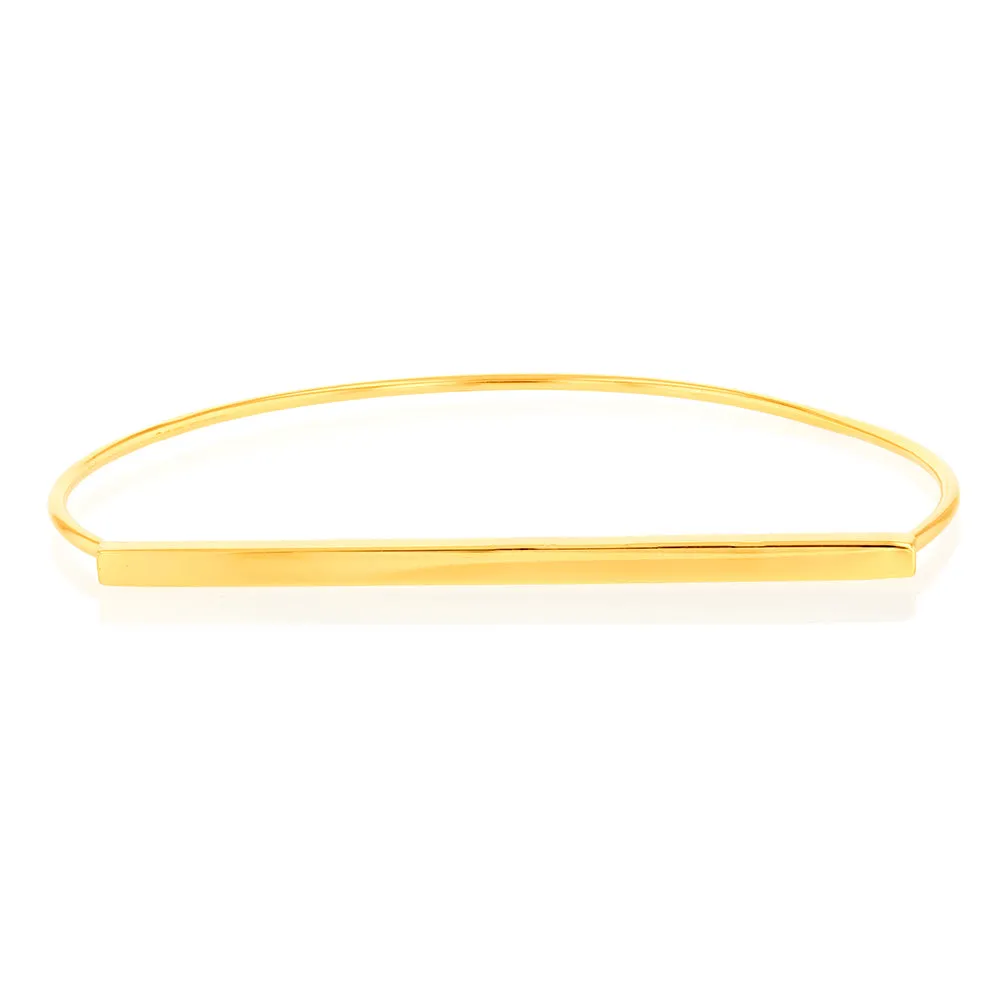 Sterling Silver Gold Plated Fancy Bangle