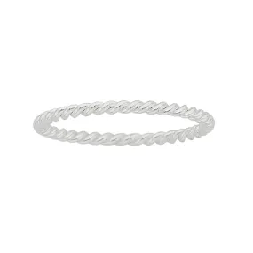 Sterling Silver Twisted Stackable Ring
