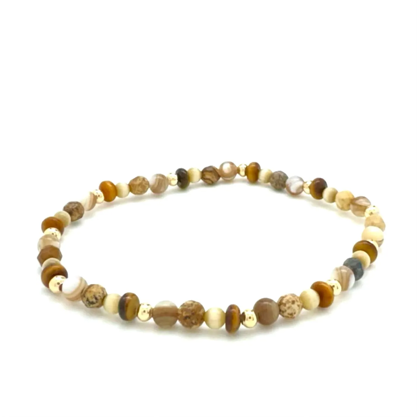 STONE BEAD STRETCH BRACELET