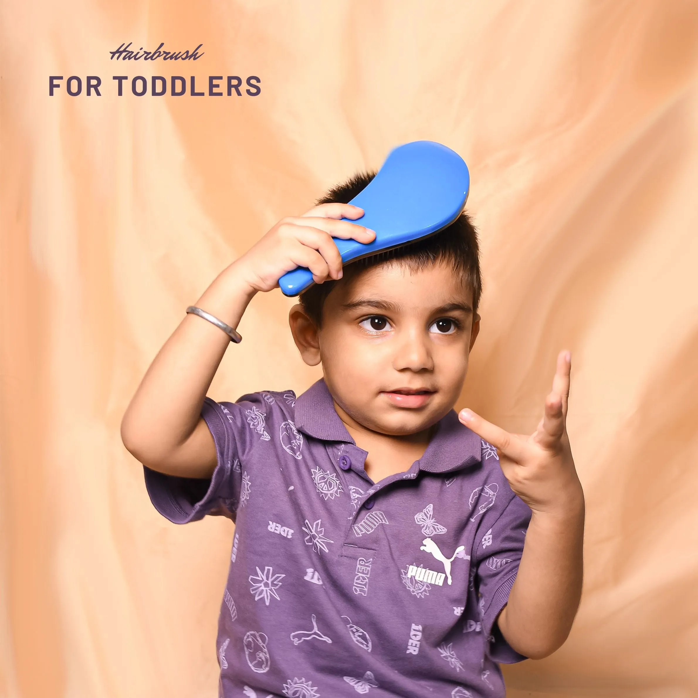 The Little Lookers Kids Hair Brush, Compatible for Wet and Dry Hair, Best for detangling Hair | Stylish Comb for Babies/Children/Kids| Easy to use on Baby’s Sensitive scalps