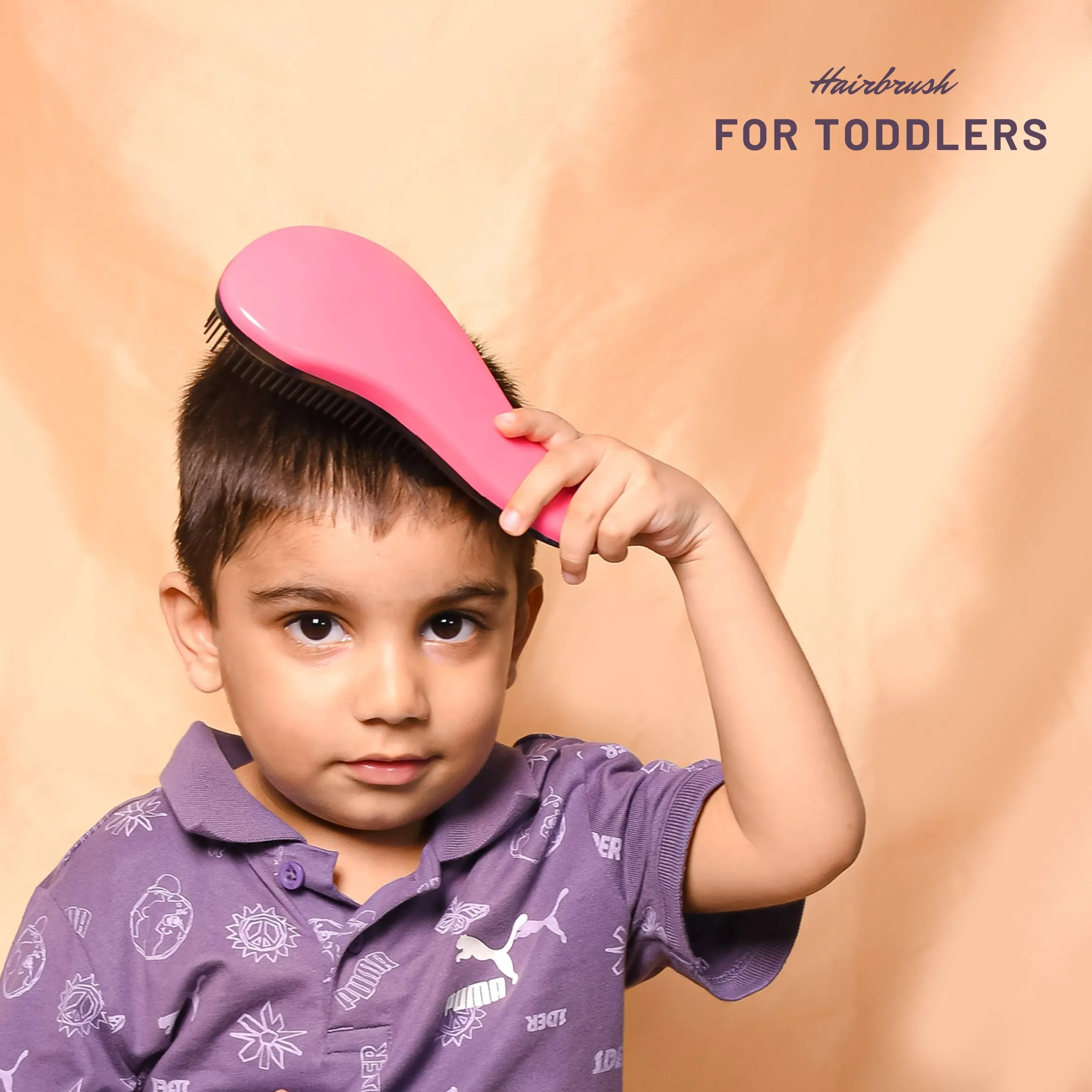 The Little Lookers Kids Hair Brush, Compatible for Wet and Dry Hair, Best for detangling Hair | Stylish Comb for Babies/Children/Kids| Easy to use on Baby’s Sensitive scalps