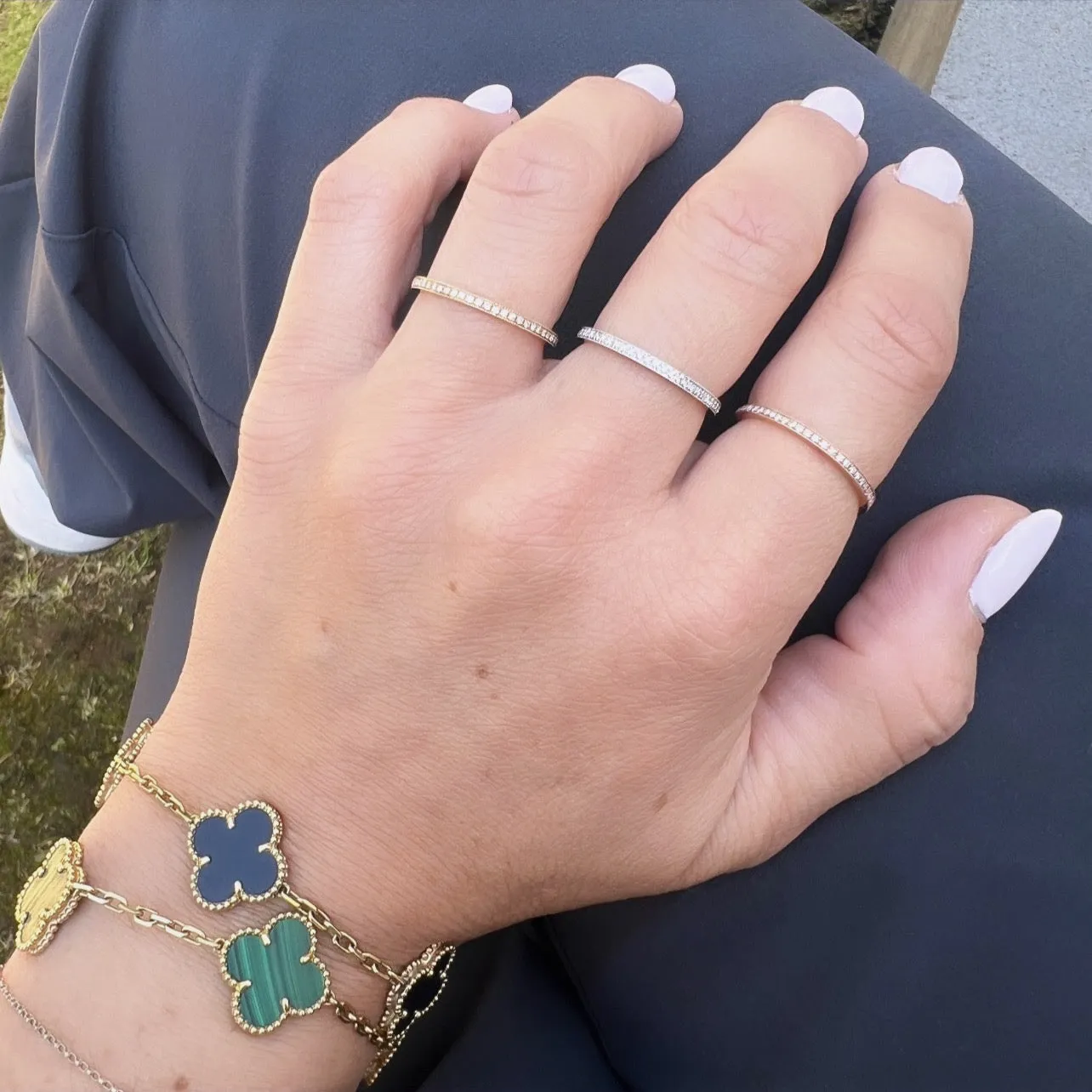 Thin Diamond Eternity Band Ring