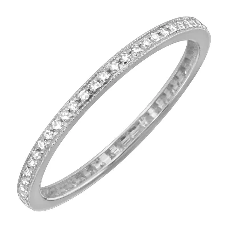 Thin Diamond Eternity Band Ring