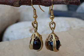 Tiger eye earrings