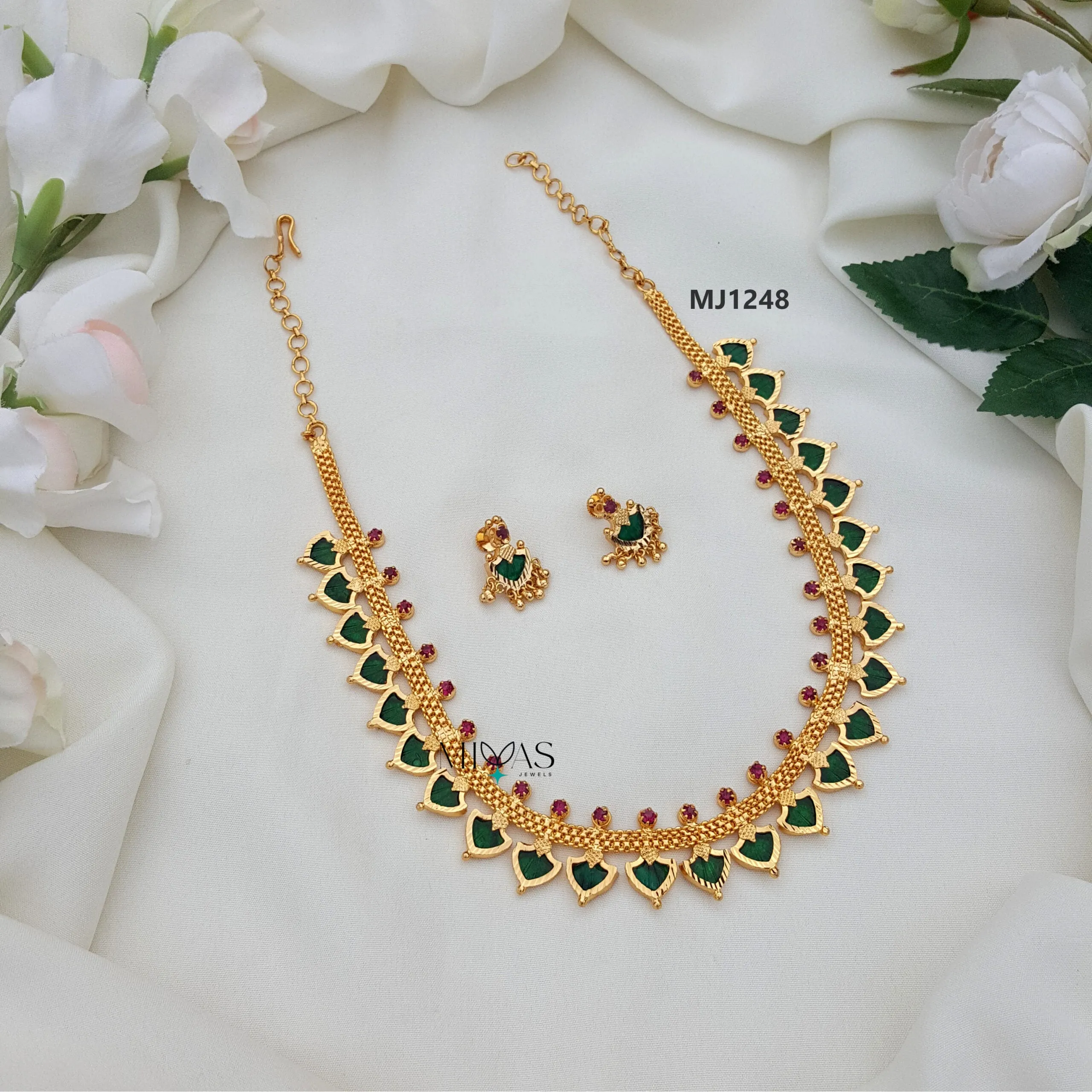 Traditional Kerala Design Palakka Necklace