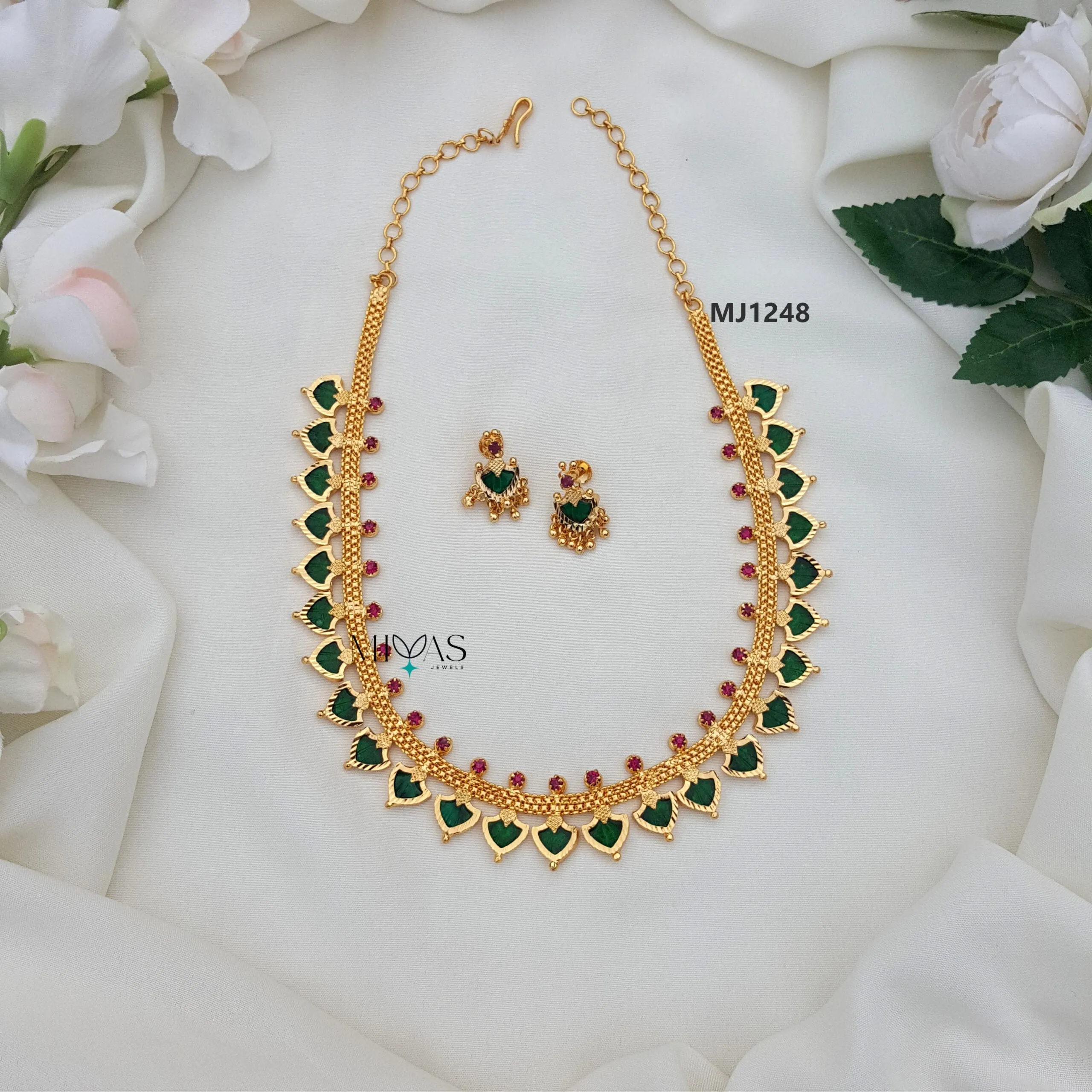 Traditional Kerala Design Palakka Necklace