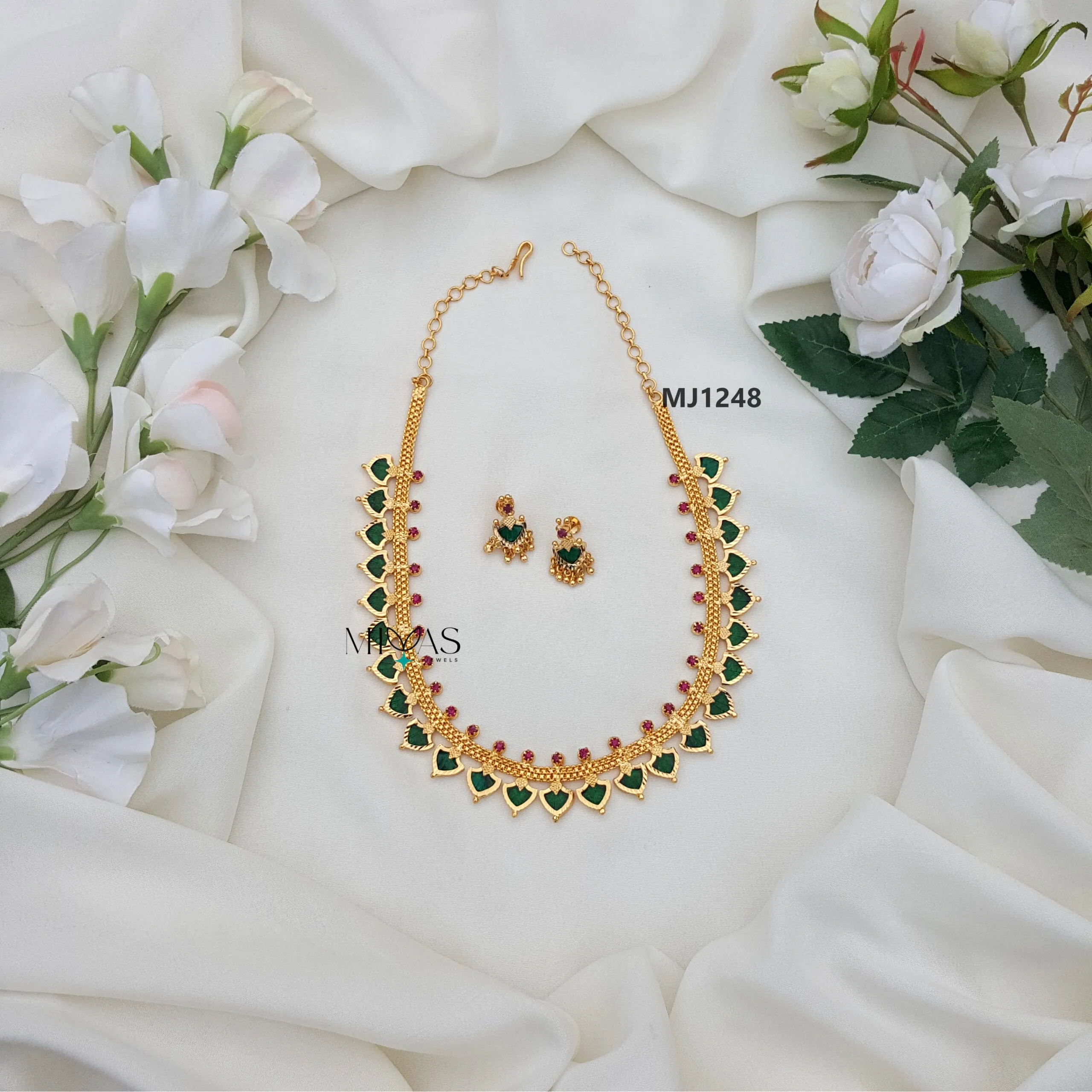Traditional Kerala Design Palakka Necklace