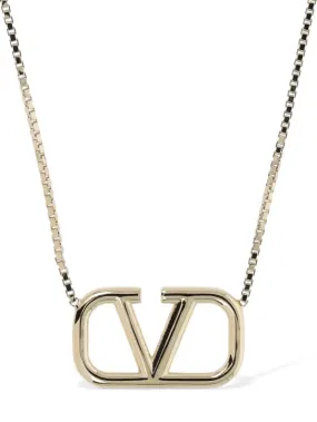 Valentino Garavani   V logo signature long necklace 