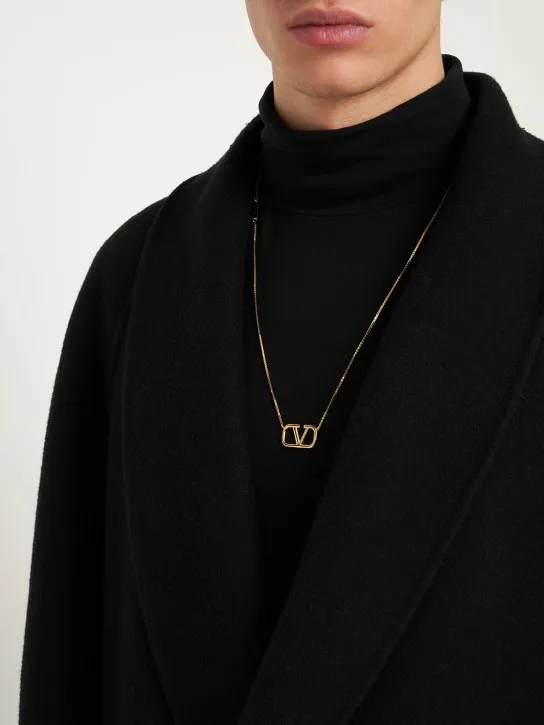 Valentino Garavani   V logo signature long necklace 