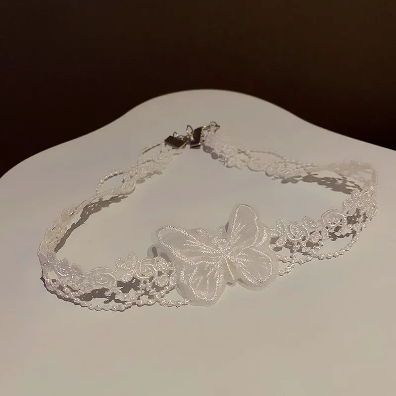 VenusFox Lace Mesh Butterfly Choker