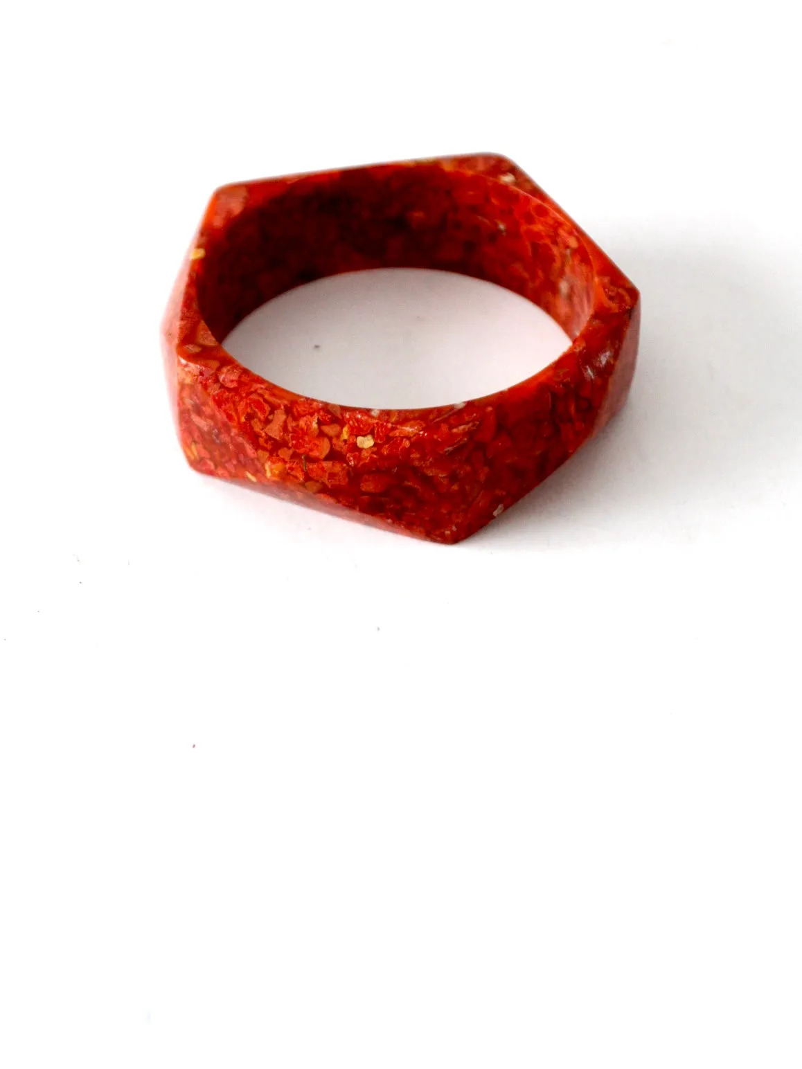 vintage chunky geometric bangle