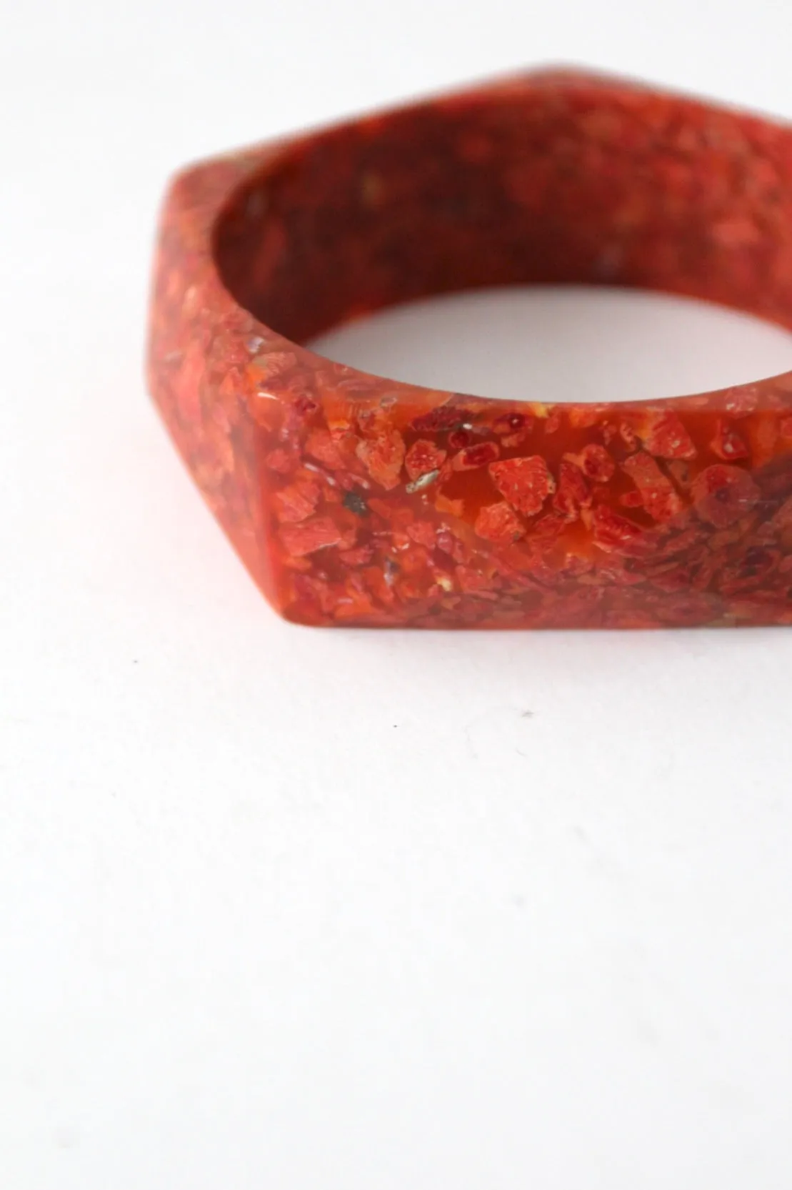 vintage chunky geometric bangle
