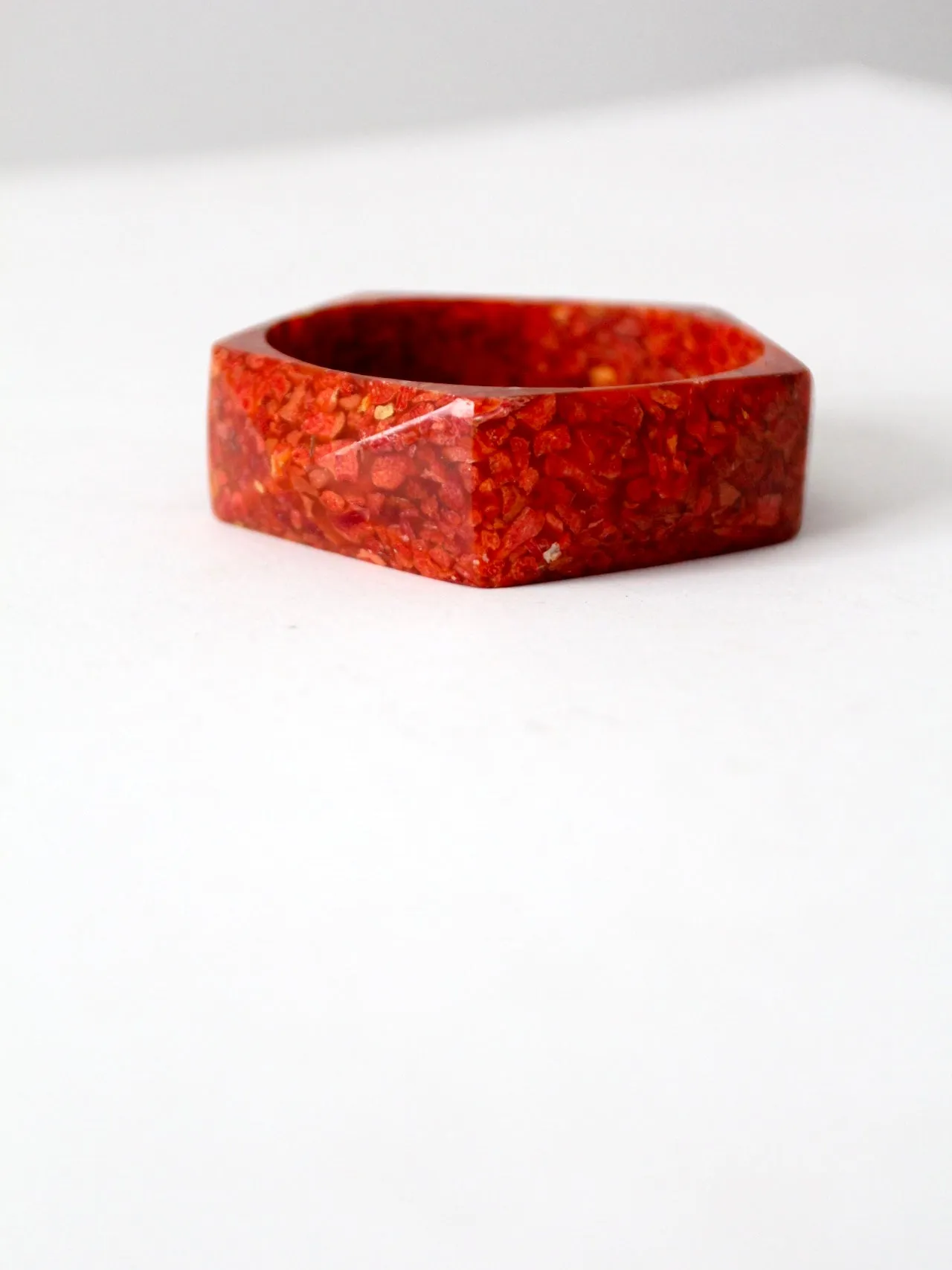 vintage chunky geometric bangle