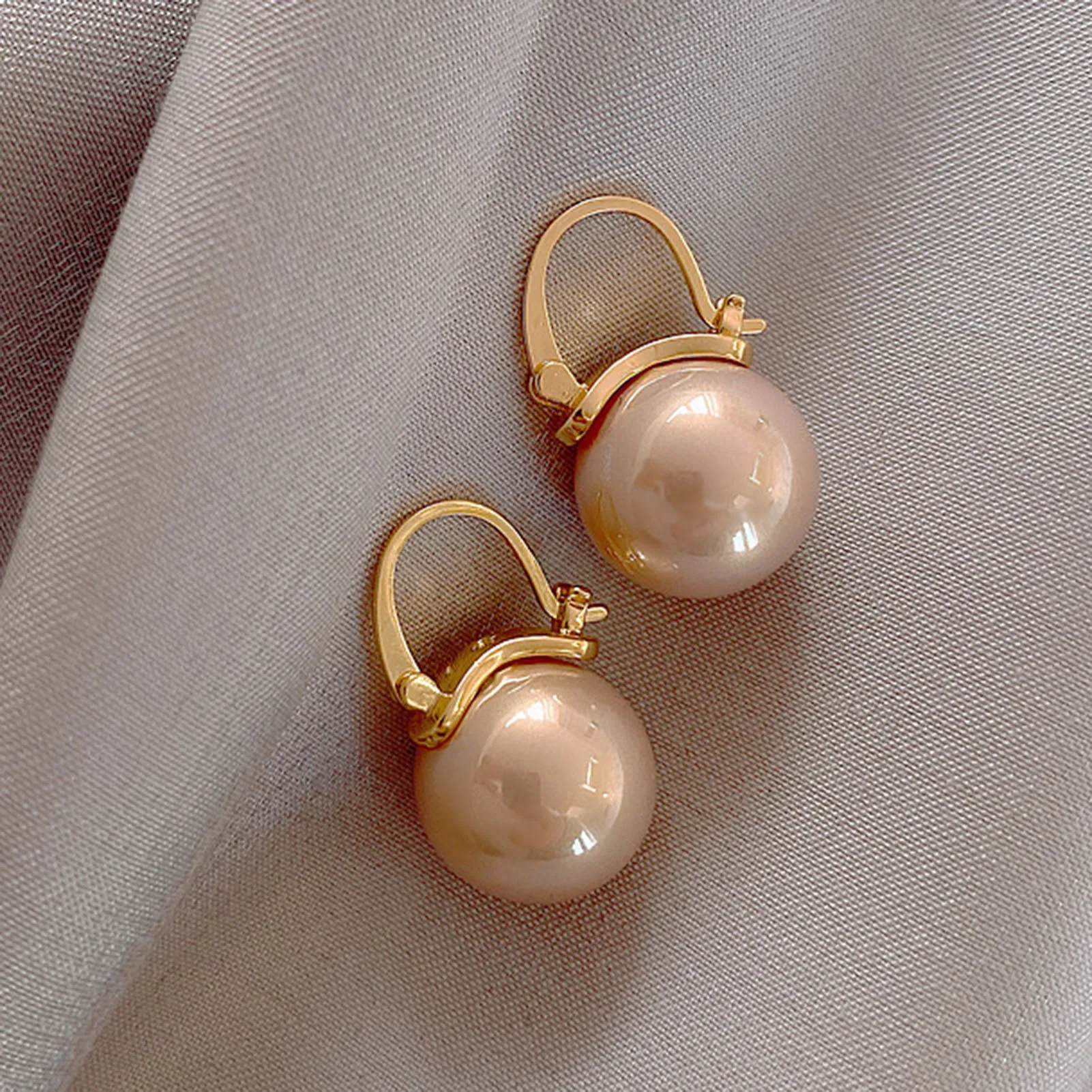Women Earrings Imitation Pearls Ball Hook Earrings Eardrops Bridal Wedding Party Jewelry