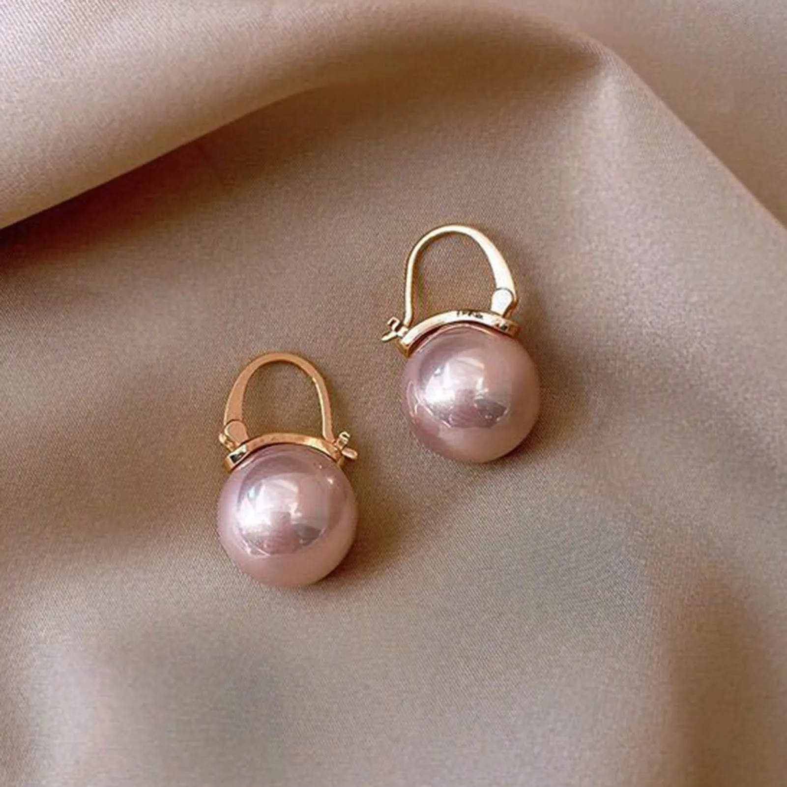 Women Earrings Imitation Pearls Ball Hook Earrings Eardrops Bridal Wedding Party Jewelry