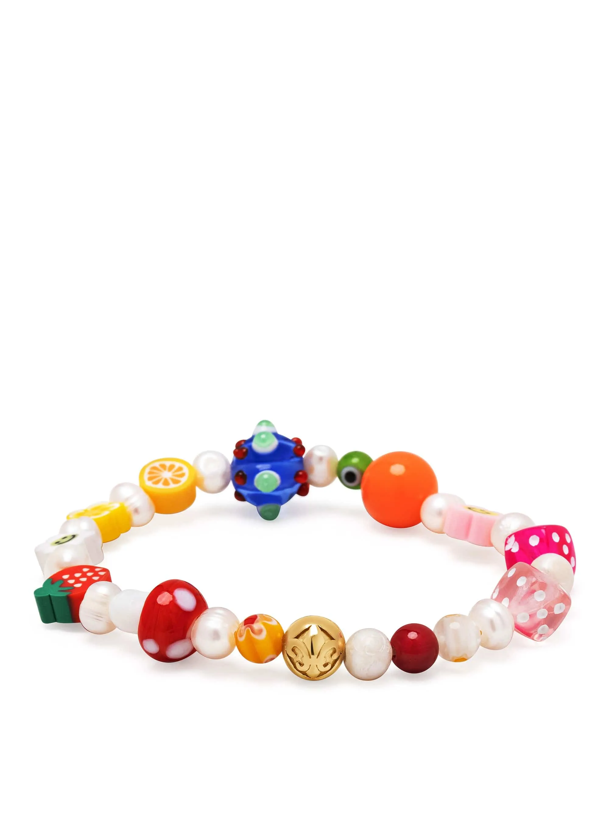 Women's Berry Pearl Bracelet with Assorted Beads