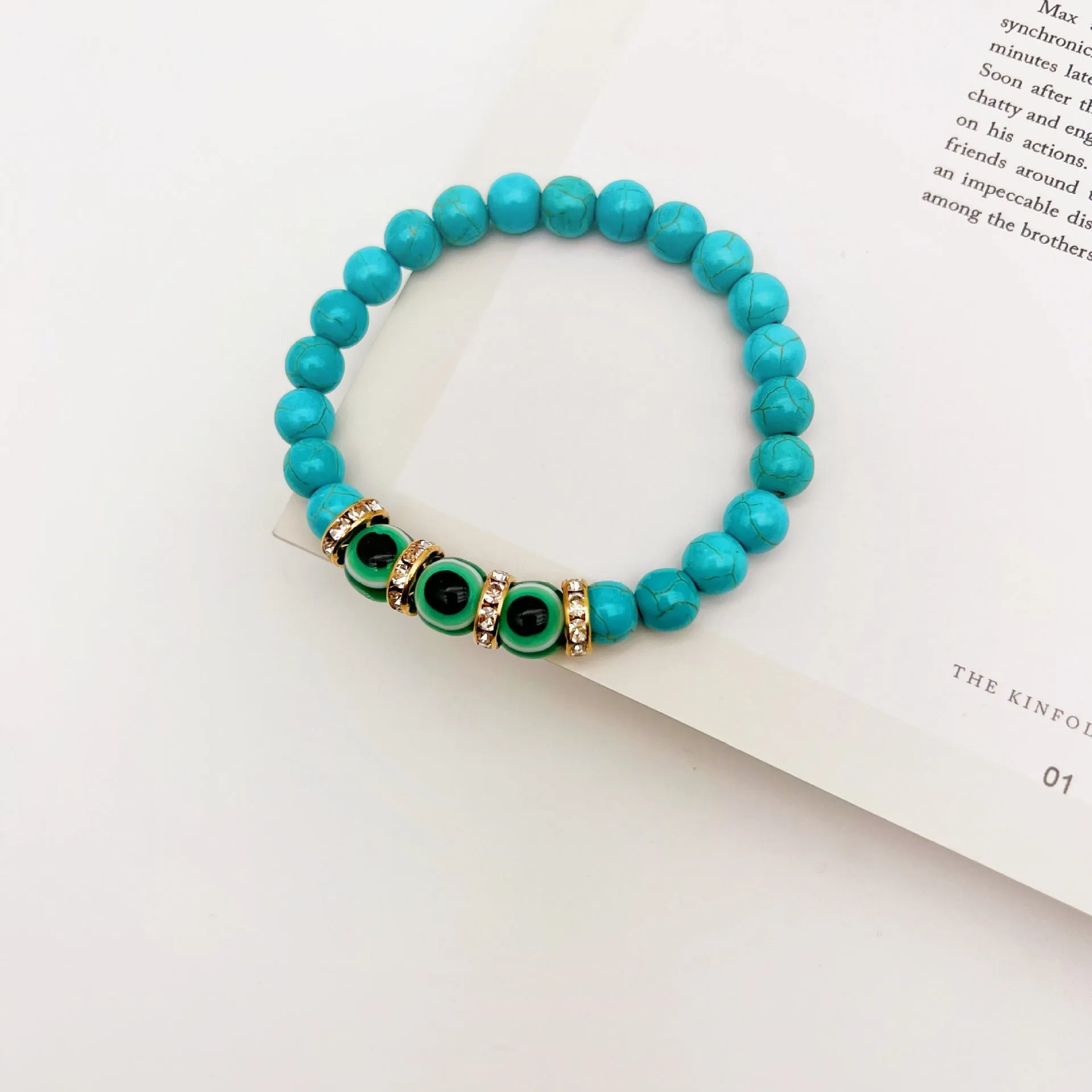Women's Color Couples Style Turquoise Bracelet