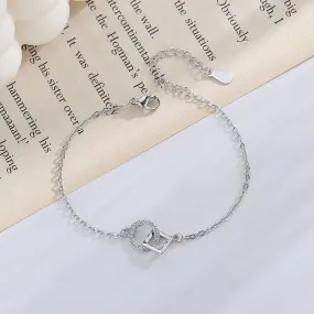 Women's Personalized Design Square Ring Bracelet