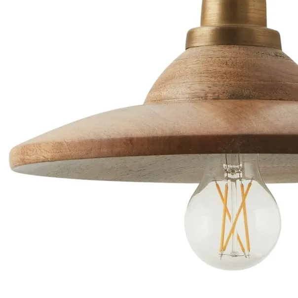 Wood and Metal Pendant