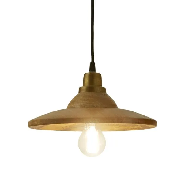 Wood and Metal Pendant
