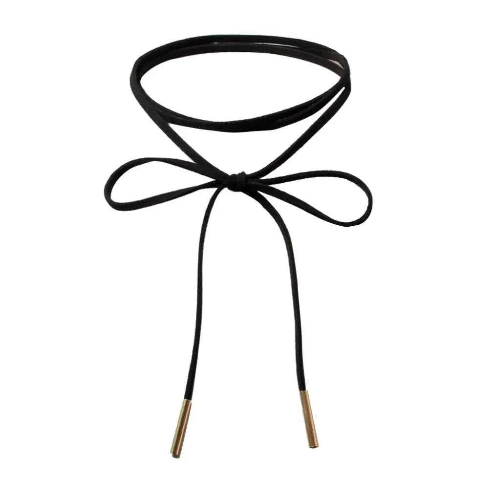 Wrap Round Suede Choker