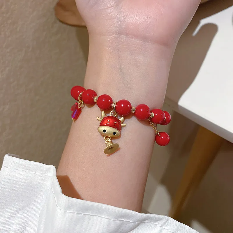 Year Of The Ox Transshipment Red String Bracelet