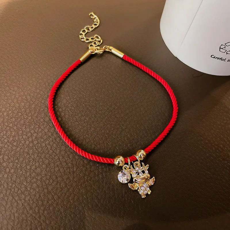 Year Of The Ox Transshipment Red String Bracelet