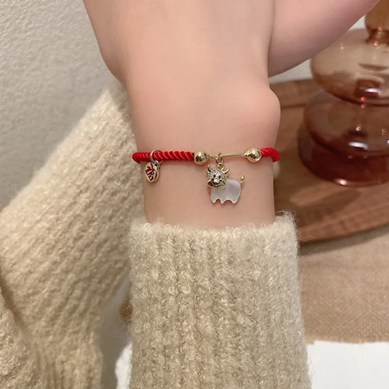 Year Of The Ox Transshipment Red String Bracelet