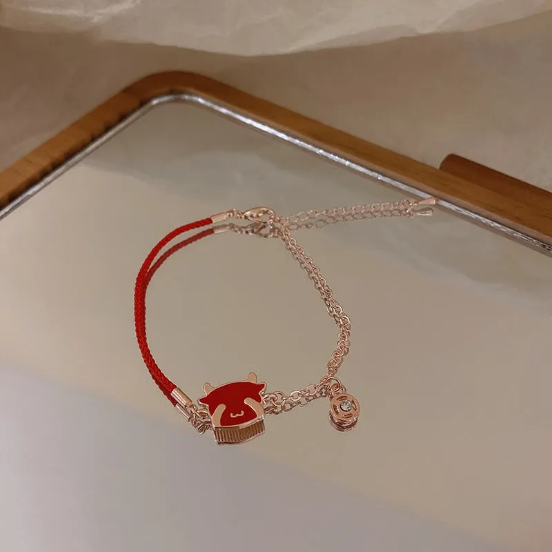 Year Of The Ox Transshipment Red String Bracelet