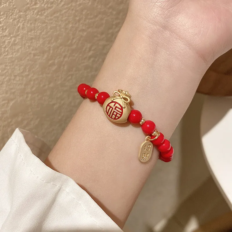 Year Of The Ox Transshipment Red String Bracelet