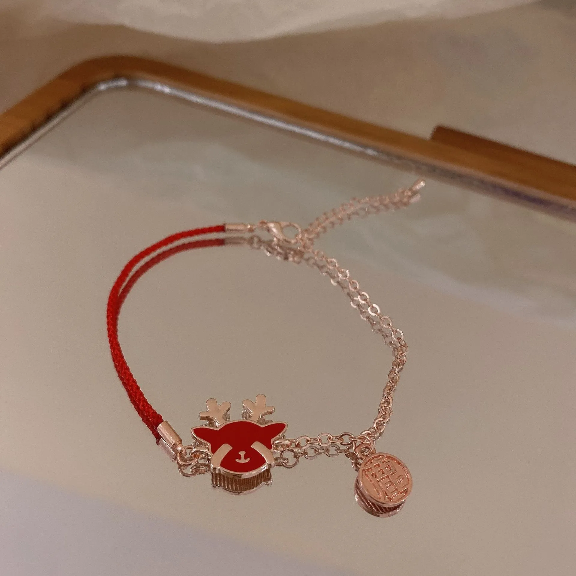 Year Of The Ox Transshipment Red String Bracelet