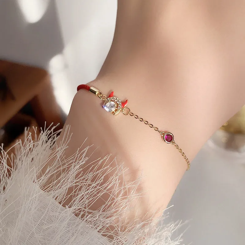 Year Of The Ox Transshipment Red String Bracelet
