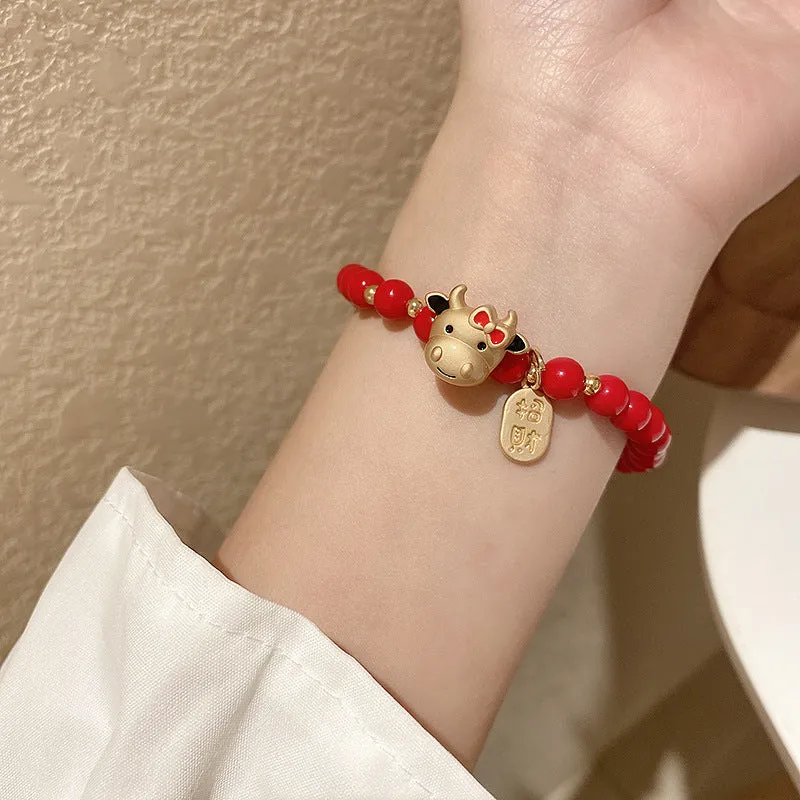 Year Of The Ox Transshipment Red String Bracelet