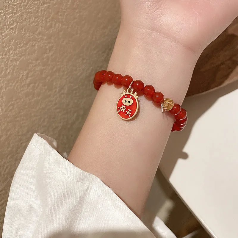 Year Of The Ox Transshipment Red String Bracelet