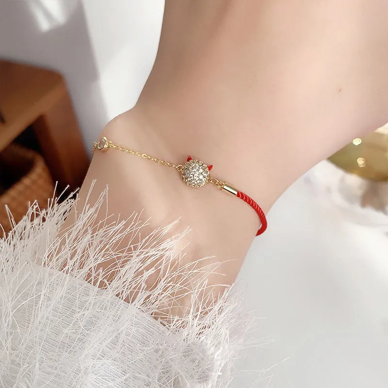 Year Of The Ox Transshipment Red String Bracelet