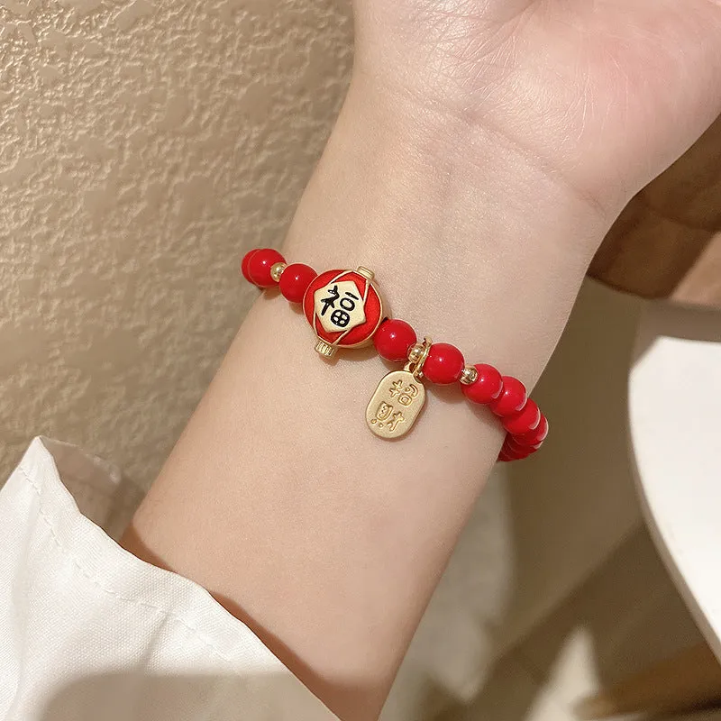 Year Of The Ox Transshipment Red String Bracelet