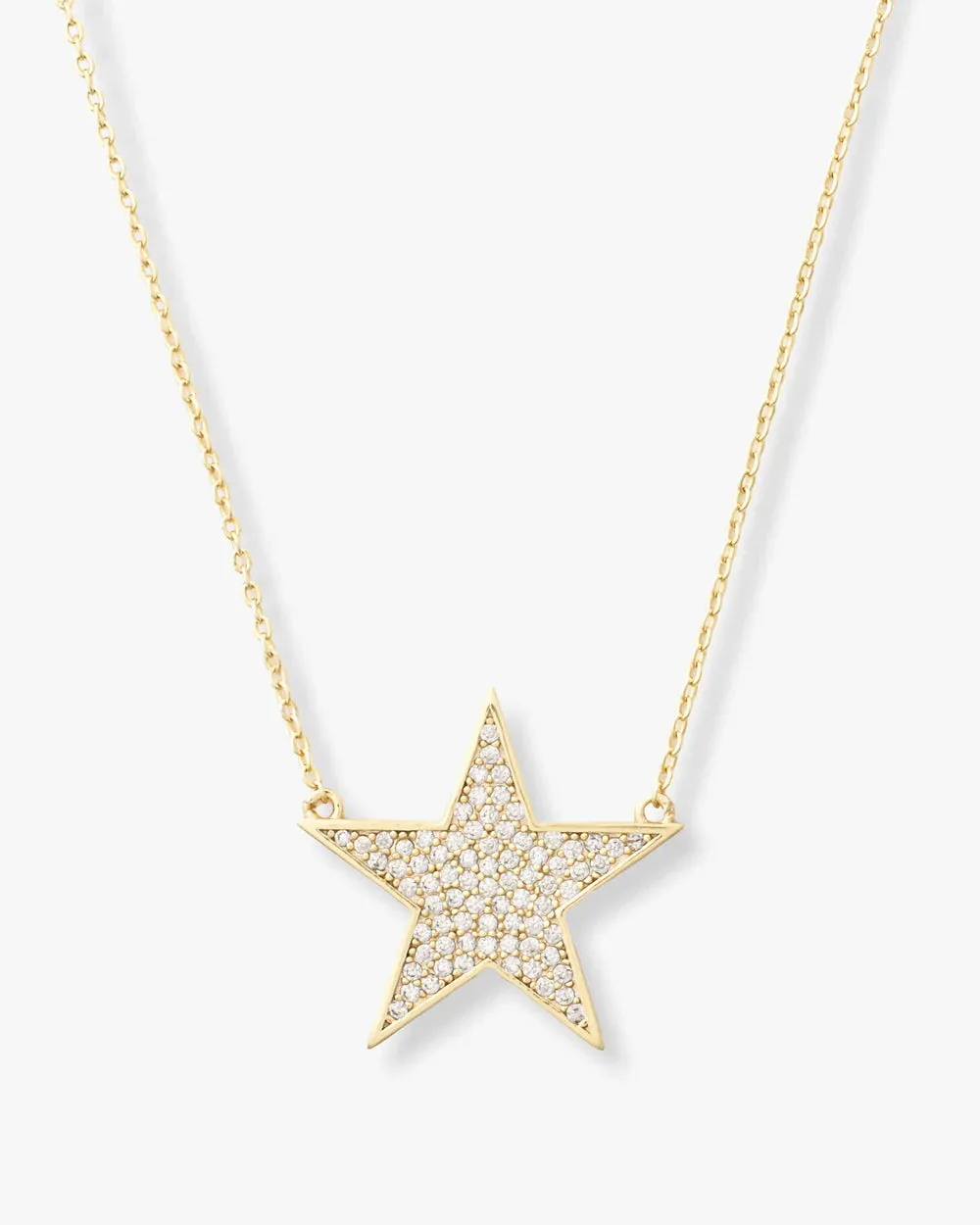 You Are My Shining Star Pave Necklace 18"
