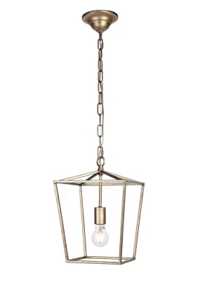 ZC121-LD6008D9S - Living District: Maddox Collection Pendant D9.75 H14.5 Lt:1 Vintage Sliver Finish